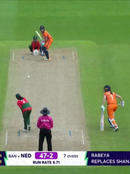 Rabeya bowled (site)