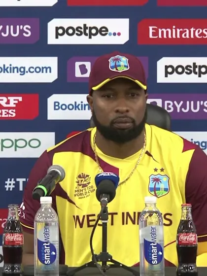 23 October - Dubai - West Indies Captain Kieron Pollard post-match press conference