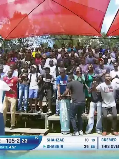 A passionate home crowd at Harare Sports Club