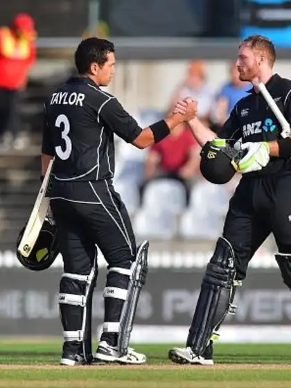 Guptill, Taylor steer New Zealand to 2-0