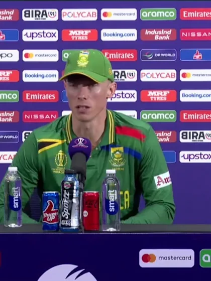 10 November - Ahmedabad - South Africa player Rassie van der Dussen post-match press conference
