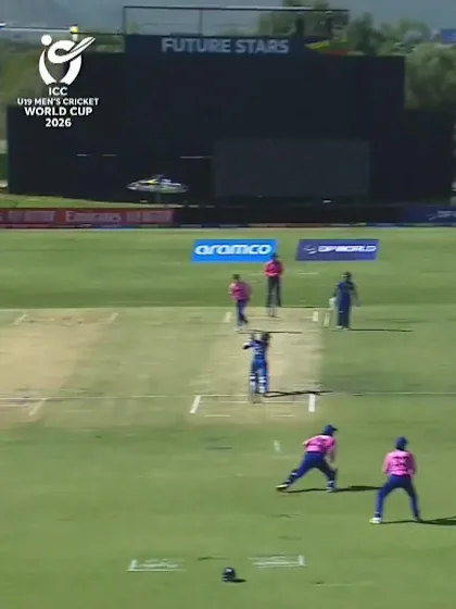 Dimantha Mahavithana with a Four vs. Japan
