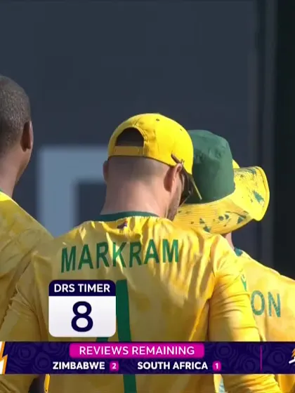 Ryan Burl - Wicket - Zimbabwe vs South Africa