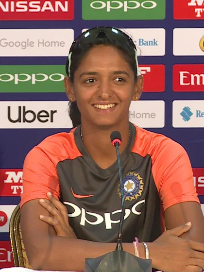 21 November - Antigua - India captain Harmanpreet Kaur pre semi-final media interaction.