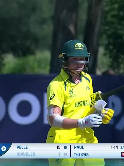 Wicket-Paris-Bowdler-Australia-U19s-Women v USA-U19s-Women ICC U19W T20WC 2023