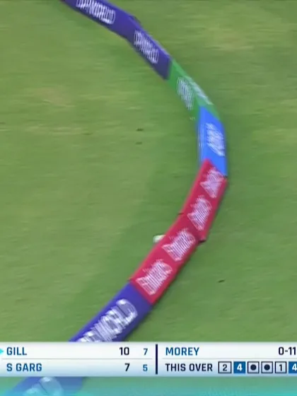 Amrinder Gill with a Four vs. New Zealand