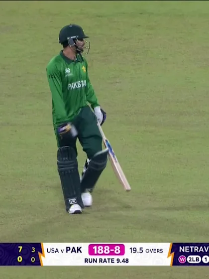 Abrar Ahmed - Wicket - Pakistan vs United States of America