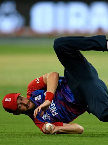 Woakes with a worldie of a catch