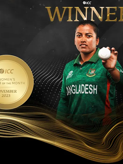 ICC Women’s Player of the Month for November 2023 revealed