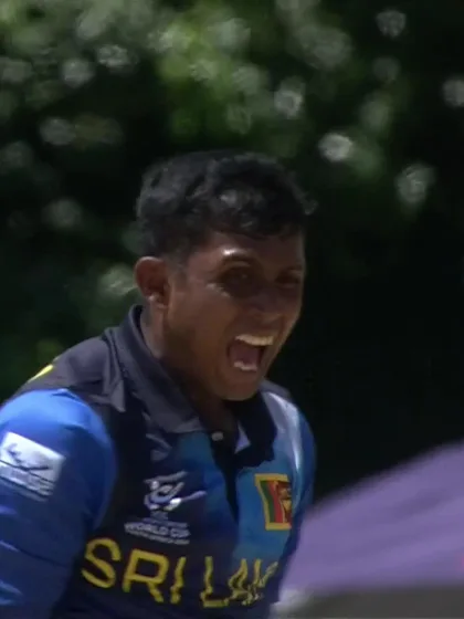 Logo of Vishwa Lahiru with a Caught Out vs. South Africa