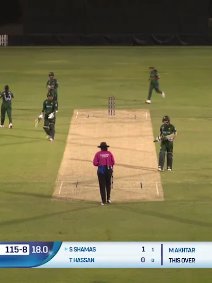 Logo of Sadaf Shamas - Wicket - Bangladesh Women vs Pakistan Women