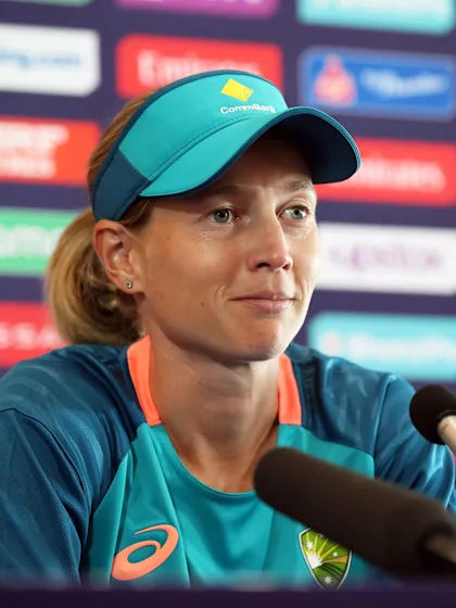 25 February - Cape Town - Australia Captain Meg Lanning pre-match press conference