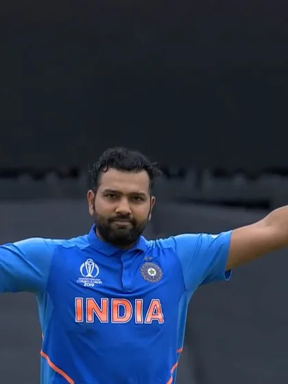 CWC19: IND v PAK - Rohit celebrates his hundred