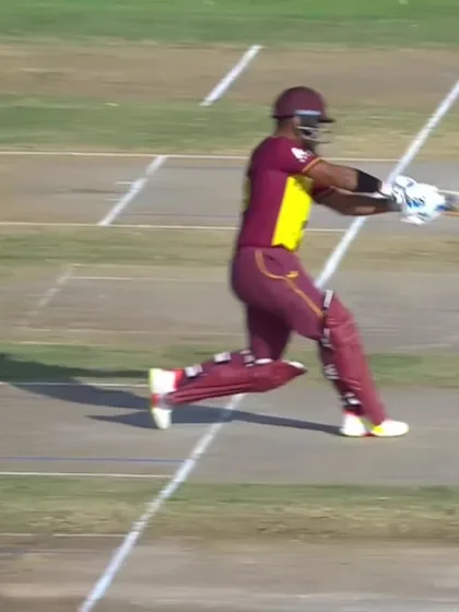 Pooran slams the first six of the innings