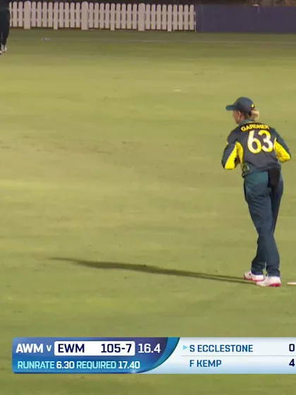 Logo of Sophie Ecclestone - Wicket - Australia Women vs England Women