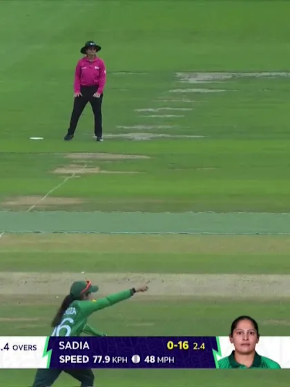 Babette Leede - Wicket - Pakistan vs Netherlands