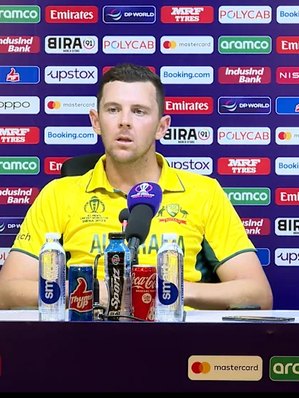 Josh Hazlewood (Australia player) post-match Press Conference - 8th October 2023