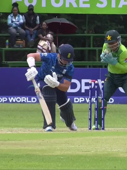 James Minto with a Batting vs. Pakistan