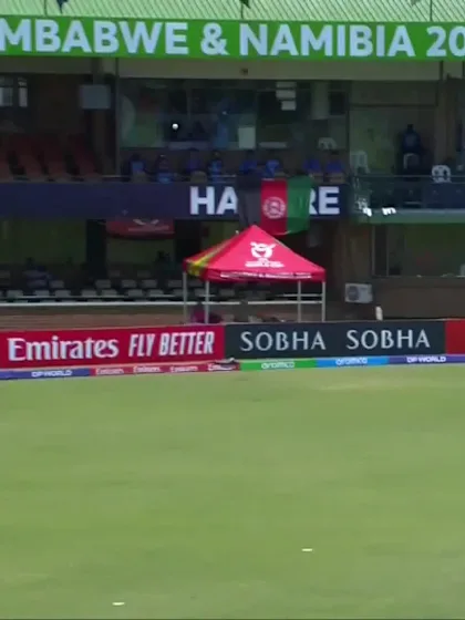 Faisal Khan with a Four vs. India