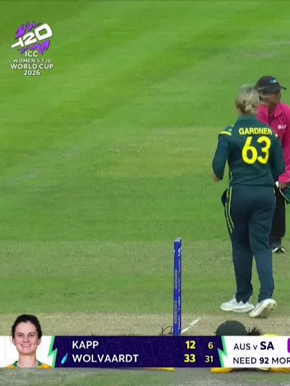 Laura Wolvaardt - Wicket - Australia vs South Africa