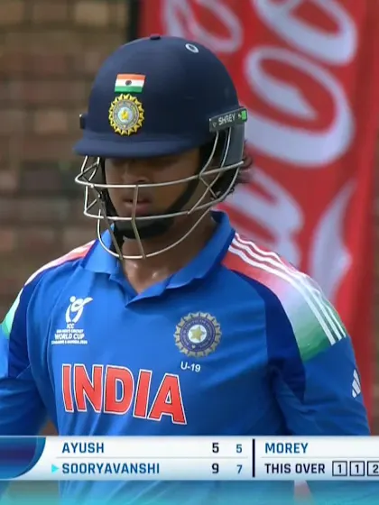 Vaibhav Sooryavanshi with a Four vs. New Zealand