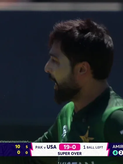Logo of Aaron Jones - Wicket - United States of America vs Pakistan