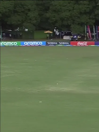 Farhan Yousaf with a Four vs. India