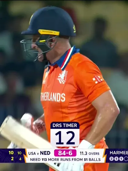 Roelof Merwe - Wicket - United States of America vs Netherlands