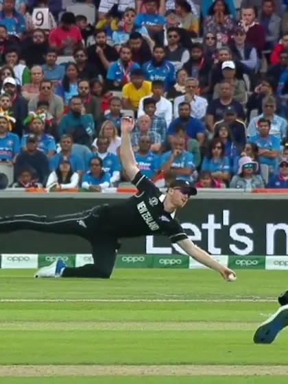 Logo of CWC19 SF: IND v NZ – Neesham takes a terrific catch to get rid of Karthik