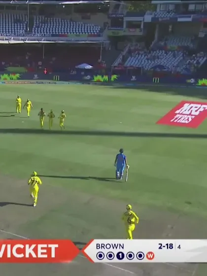 Logo of Richa Ghosh - Wicket - Australia vs India