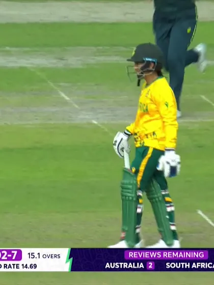 Shabnim Ismail - Wicket - Australia vs South Africa