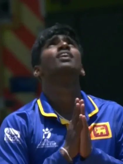 Gamage crashes stumps to break key stand | U19 CWC 2026