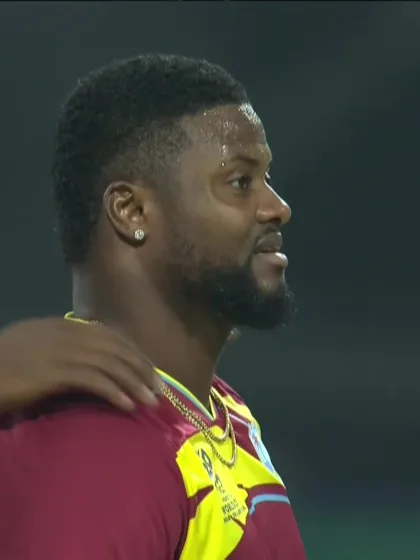 Michael Leask - Wicket - West Indies vs Scotland