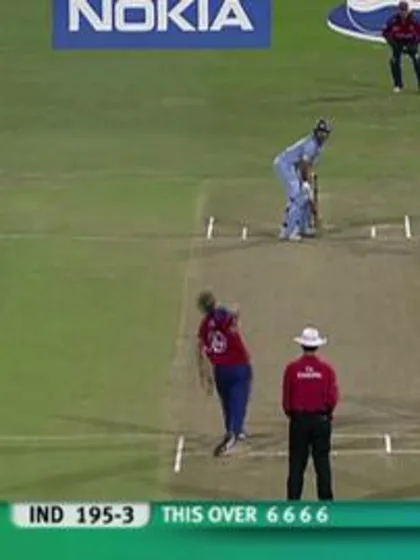Yuvraj Singh's six sixes. India V England World T20 2007