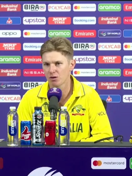4 November - Ahmedabad - Australia player Adam Zampa post-match press conference