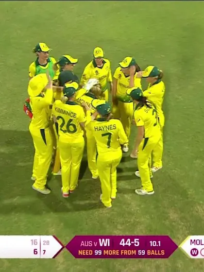 Logo of WI v AUS: Stafanie Taylor falls trying to go big