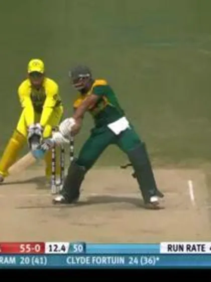 Best performer, Clyde Fortuin, Australia v South Africa, ICC U19 CWC 2014