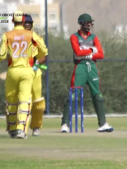 WCL Div 3 – Uganda's Dinesh Nakrani scores a half-century against Kenya