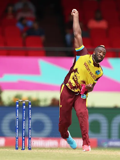 Andre Russell gets his 50th T20I wicket | WI v PNG | T20WC 2024