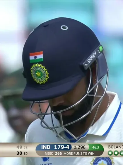 Logo of Virat Kohli - Wicket - Australia vs India