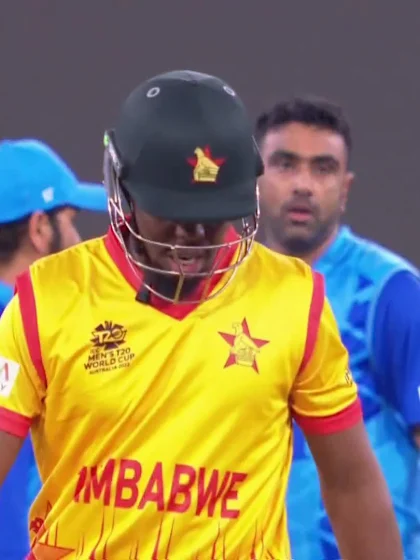 Logo of Wicket - Wellington Masakadza - Zimbabwe v India ICC T20WC 2022