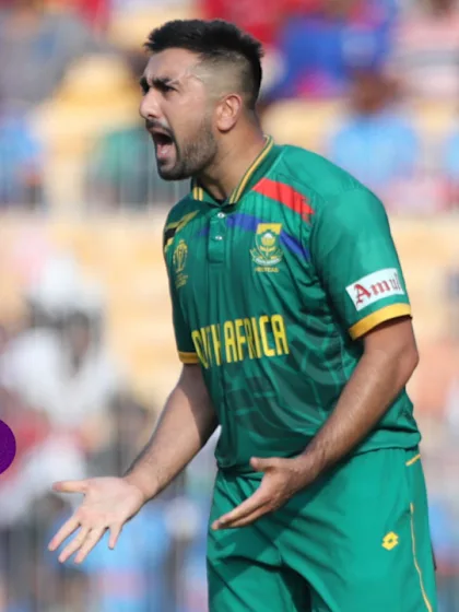 Logo of Tabraiz Shamsi plays key role in South Africa victory | POTM Highlights | CWC23