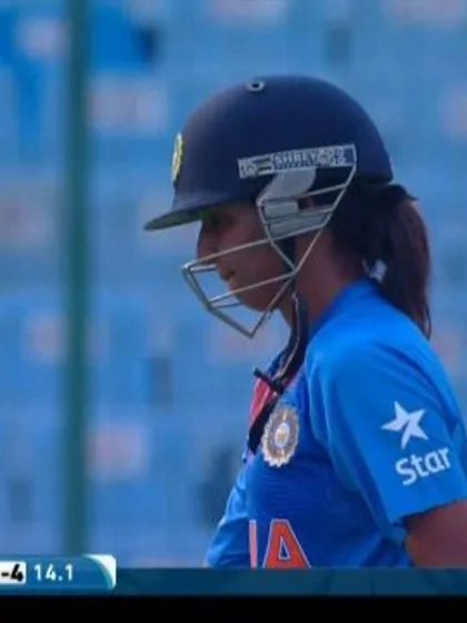 Harmanpreet Kaur Wicket Fall IND V PAK Video ICC Womens WT20 2016