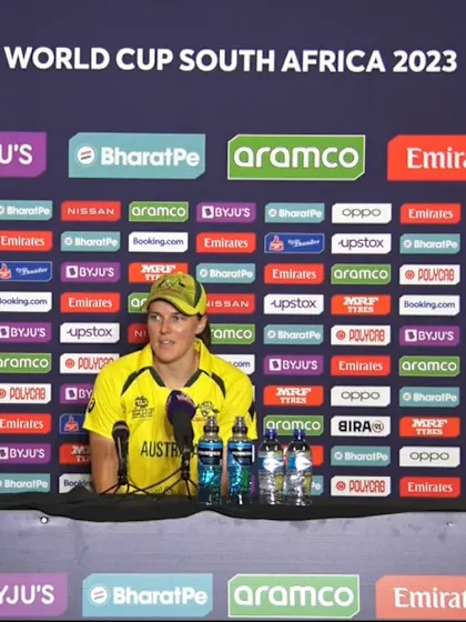 18 February - Gqeberha - Australia player Talia McGrath post-match press conference