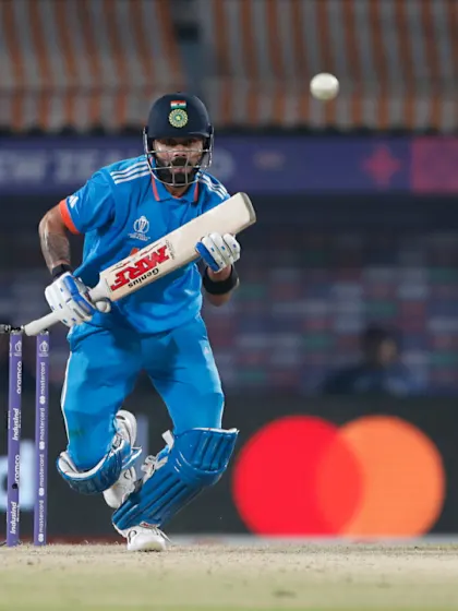 Kohli fifty guides India chase in Dharamsala | CWC23