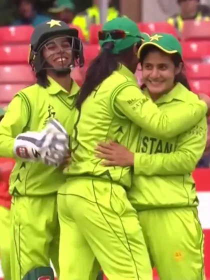 Logo of WICKET: Trisha Chetty falls to Bismah Maroof for 11
