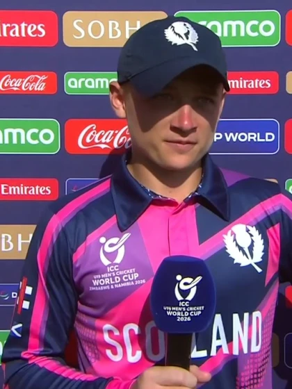 Thomas Knight | ICC U19MCW26 | Scotland post-match interview | 26 January '26