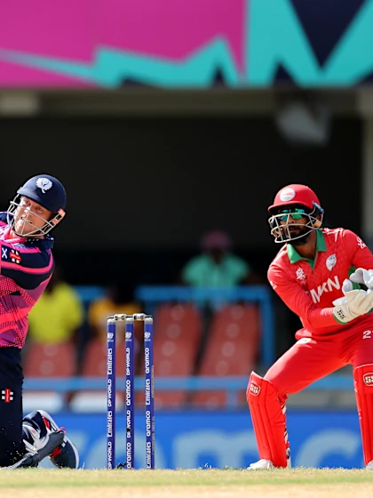 Logo of George Munsey goes big | OMA v SCO | T20WC 2024