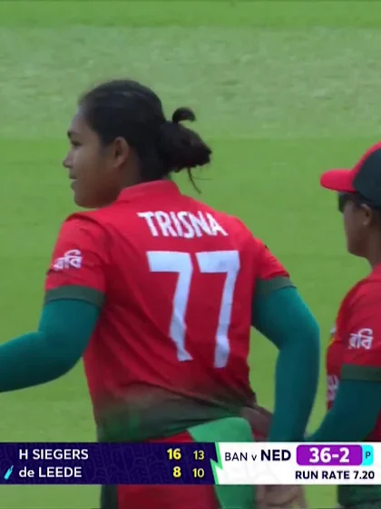 Heather Siegers - Wicket - Bangladesh vs Netherlands