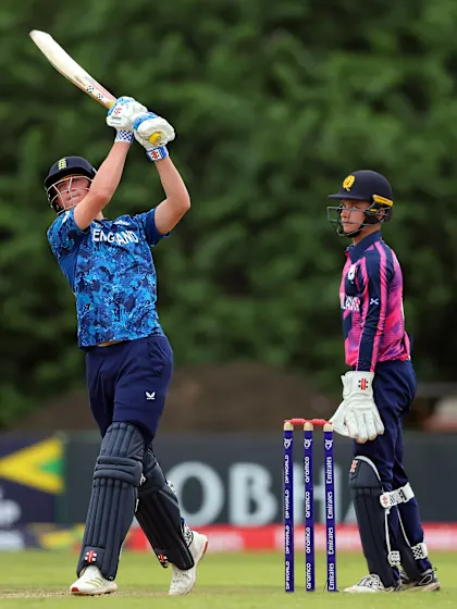 Ben Mayes dispatches one into the stands | U19 CWC 2026